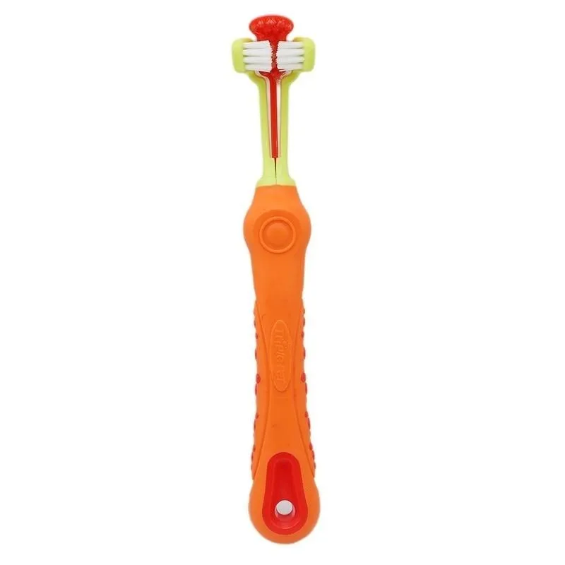 Pet Toothbrush - Three Sided