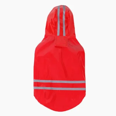 Puppy Pet Rain Coat Hoody Waterproof Jackets PU