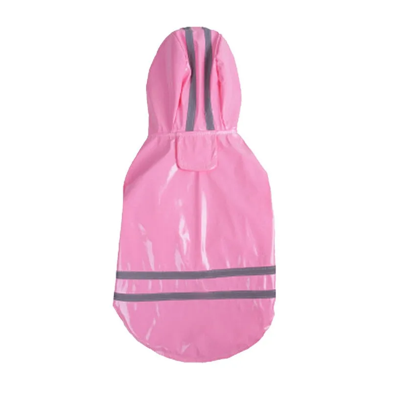 Puppy Pet Rain Coat Hoody Waterproof Jackets PU