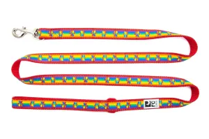 RC Pets Patterned Dog Leash 1"x6' - Rainbow Paws