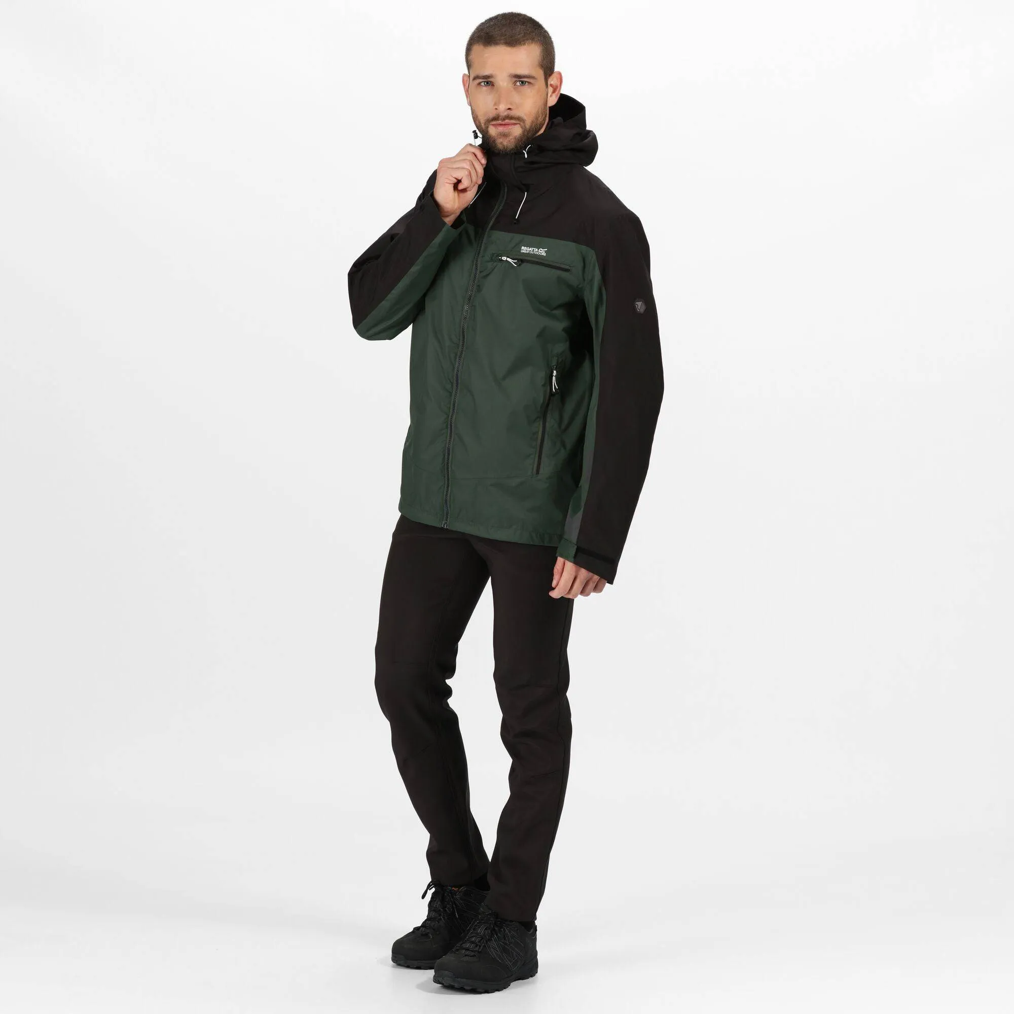Regatta Mens Highton Lightweight Jacket -FOREST GREEN