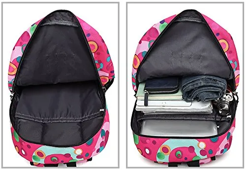 Scarleton Patterned Nylon Backpack H203812 - Rose