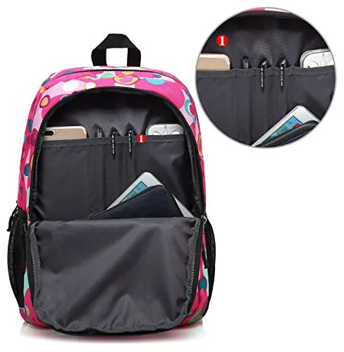 Scarleton Patterned Nylon Backpack H203812 - Rose