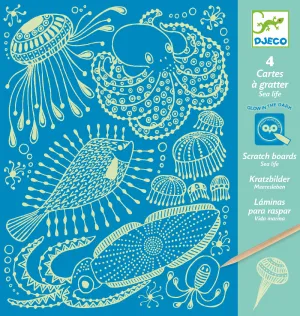 Sea Life Scratch Boards