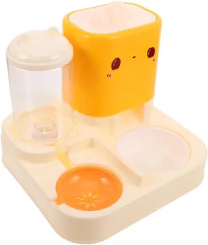 Sosoport Auto Water Dispenser Dog Cat Feeder Double Bowl Feeding Station Perfect for Busy Pet Parents