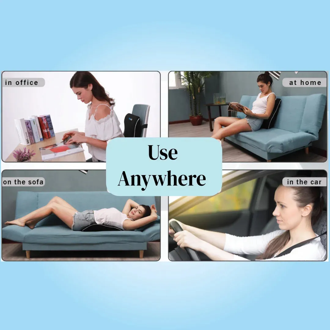 Spine Support Pillow Combo : Coccyx Pillow & Back Rest