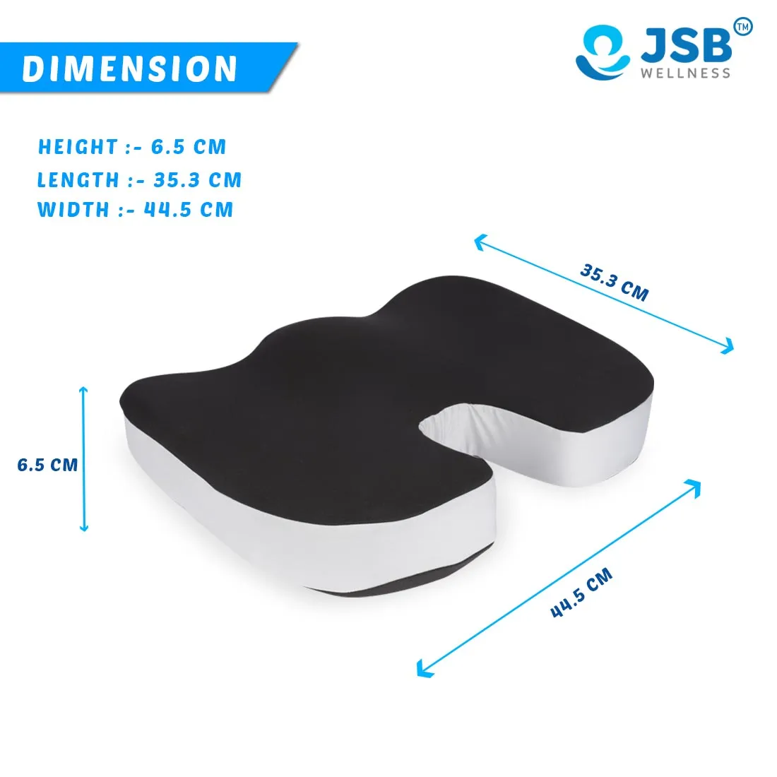 Spine Support Pillow Combo : Coccyx Pillow & Back Rest