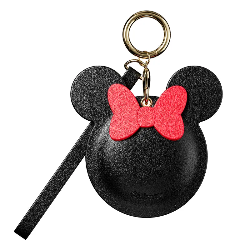 UKA Disney Keychain Leather Case for Apple AirTag with Lanyard