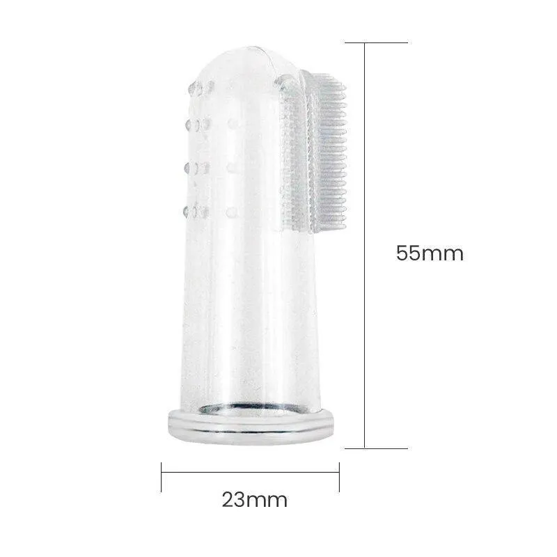 Ultra Soft Silicone Dog Cat Dental Care Cleaning Finger Toothbrush