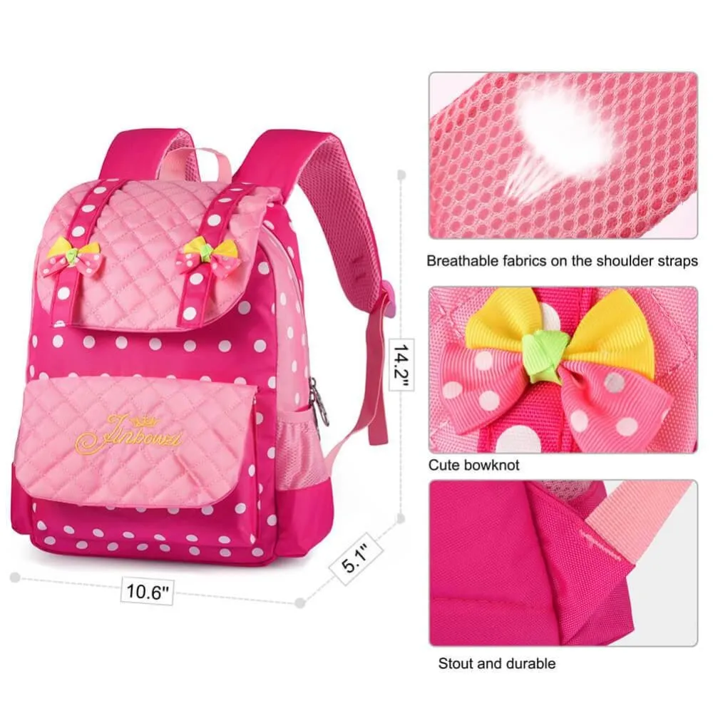 Vbiger Casual School Bag Nylon Shoulder Daypack Children School Backpacks for Teen Girls