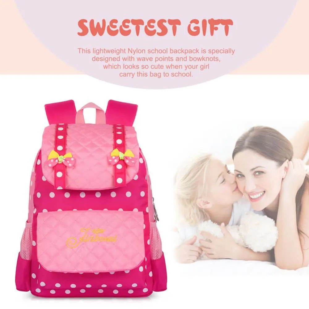 Vbiger Casual School Bag Nylon Shoulder Daypack Children School Backpacks for Teen Girls