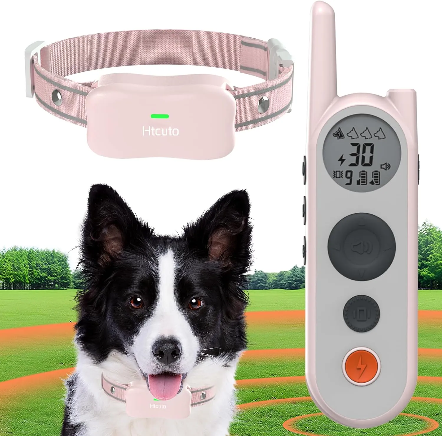 Wireless Dog Fence System Electric Fence for Dogs 6000FT Shock Collar for Dogs Training Collar with Remote Waterproof Rechargeable Safe Pet Containment System Boundary for 1 Large Medium Dog