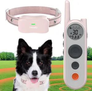 Wireless Dog Fence System Electric Fence for Dogs 6000FT Shock Collar for Dogs Training Collar with Remote Waterproof Rechargeable Safe Pet Containment System Boundary for 1 Large Medium Dog