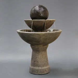Zen Fountain Tall, 2 Tier Fiore Stone